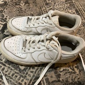 Nike Air Force 1 white size 7 big kid or ladies size 9